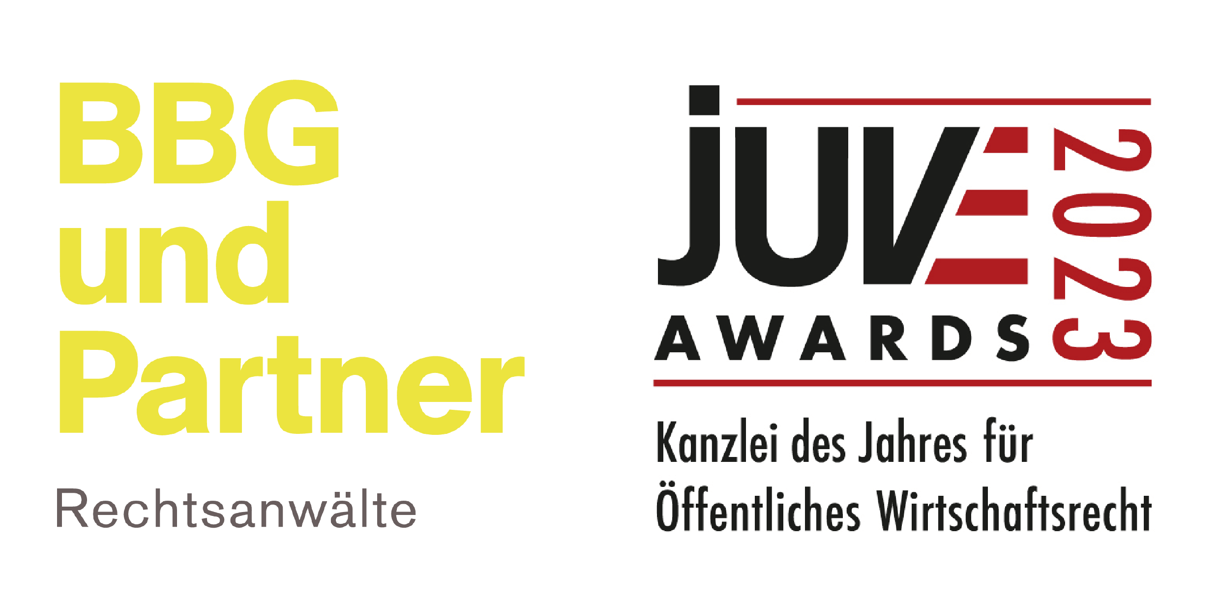 Logo BBG und Partner und juve awards